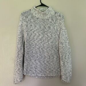 Ll bean mock neck cotton sweater, size small